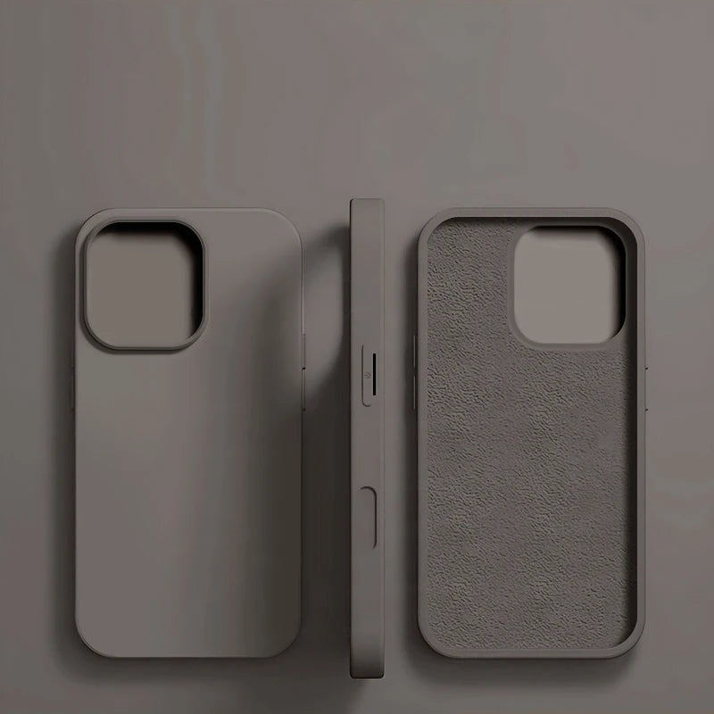 Flüssigsilikon Stoßschutz-Hülle für Apple iPhone 11–17 Pro Max – Rückseitenhülle für iPhone 17 Air“ – Produktfoto