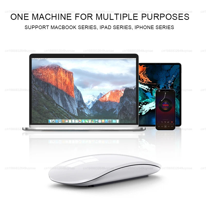 Für Apple Bluetooth 5.0 Mouse – Kabellose Maus mit Multi-Touch-Oberfläche für MacBook Pro, MacBook Air, Mac mini, Laptop, Tablet oder iPad – Produktfoto