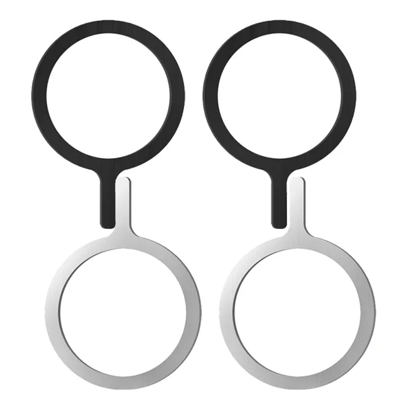 Selbstklebender Metallring / Eisenblech-Aufkleber für Apple iPhone Hüllen – MagSafe Magnetischer Lade-Ring für kabelloses Laden – Produktfoto