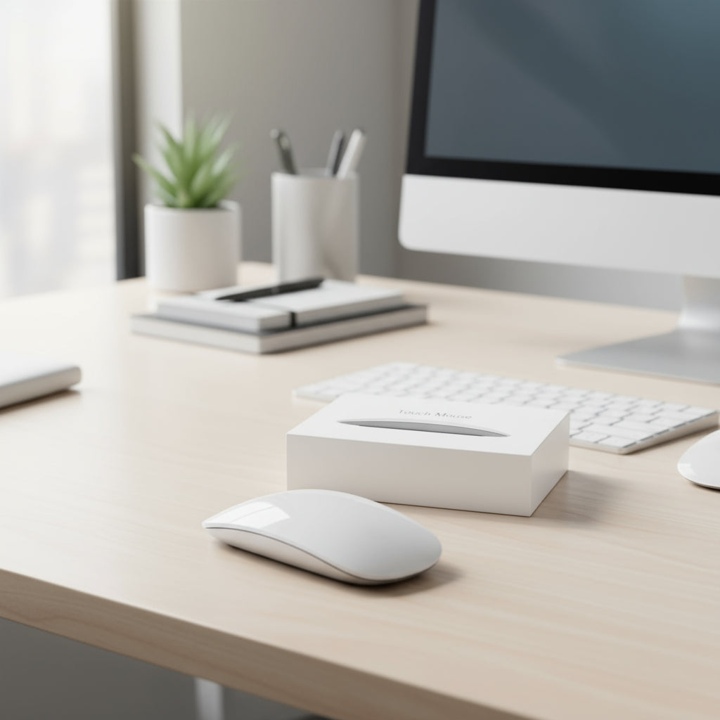 Für Apple Bluetooth 5.0 Mouse – Kabellose Maus mit Multi-Touch-Oberfläche für MacBook Pro, MacBook Air, Mac mini, Laptop, Tablet oder iPad – Produktfoto