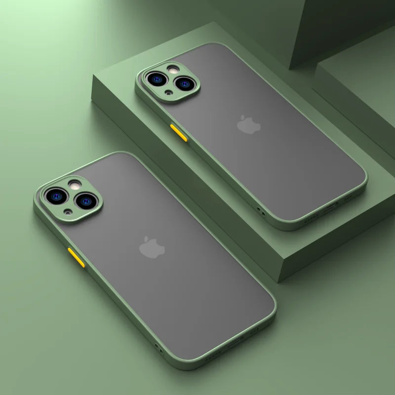 Neues Armor Bumper Stoßfestes Handyhülle für iPhone – kompatibel mit iPhone 14, 15 Pro – Silikon-Hartschale – Produktfoto