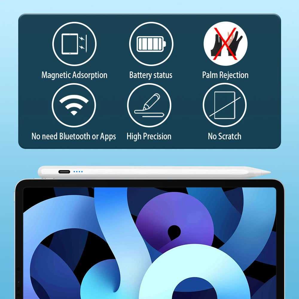 Für Apple Pencil 1 und 2 – Stylus-Stift mit Handballenerkennung – Produktfoto