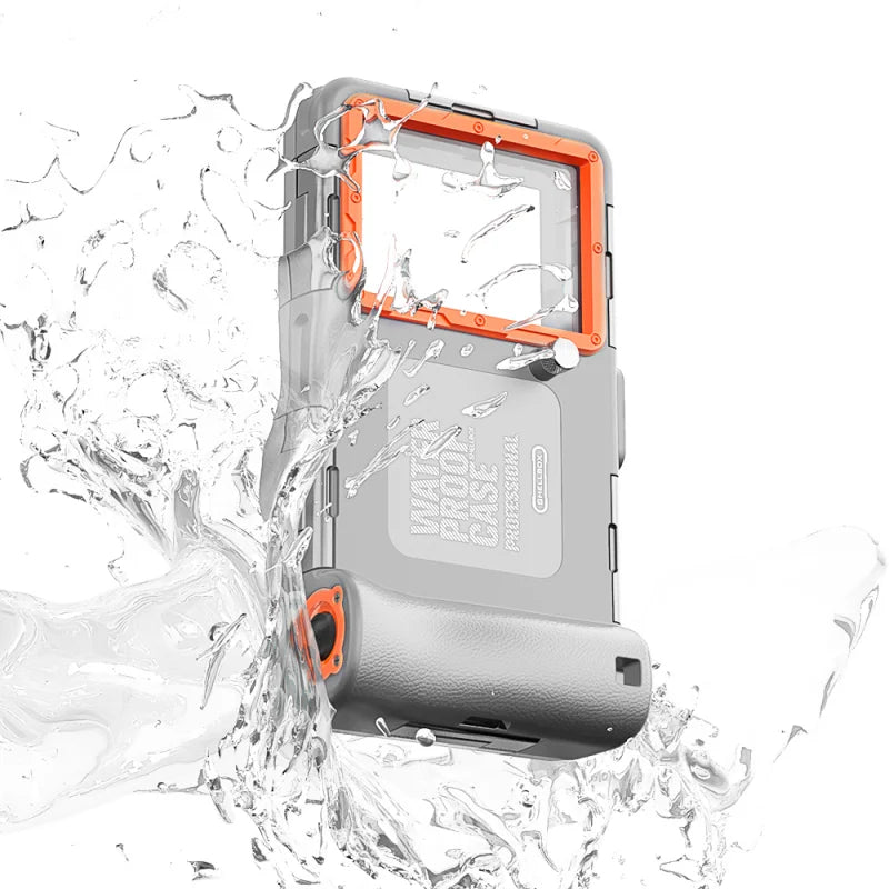 Professionelle Taucher-Handyhülle – Wasserdichtes Unterwasser-Case für iPhone 12–15 Pro Max, Samsung S22/S23 & Huawei – Produktfoto