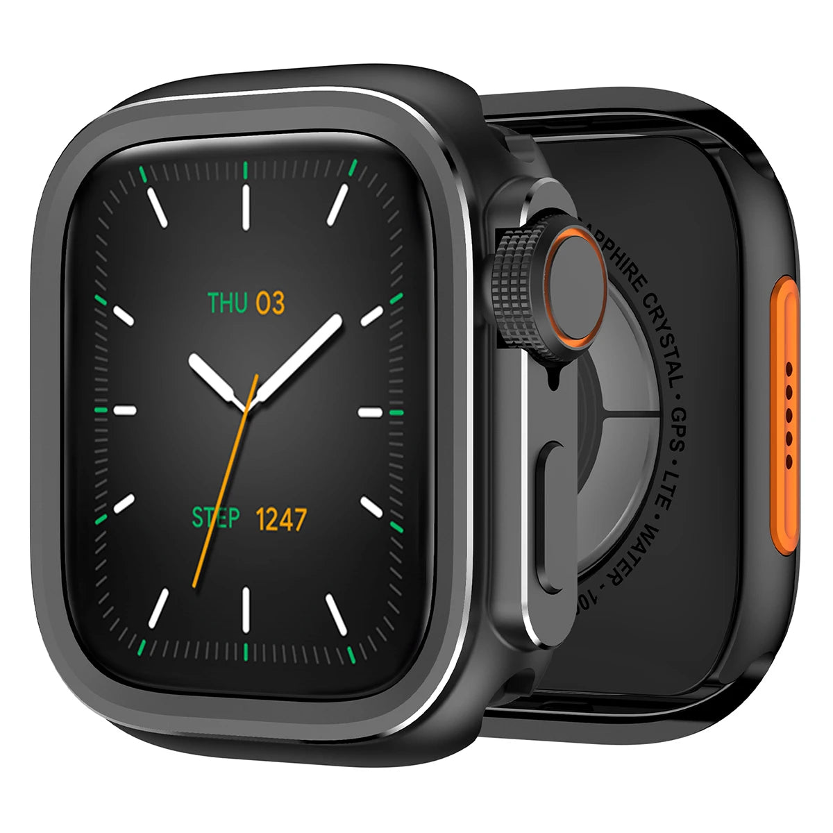 Aluminium Schutzhülle für Apple Watch – Robustes Metall Case & Stoßfester Bumper | Kompatibel mit Apple Watch Ultra 1/2/3 und Series 6–11 (44–49mm) – Produktfoto