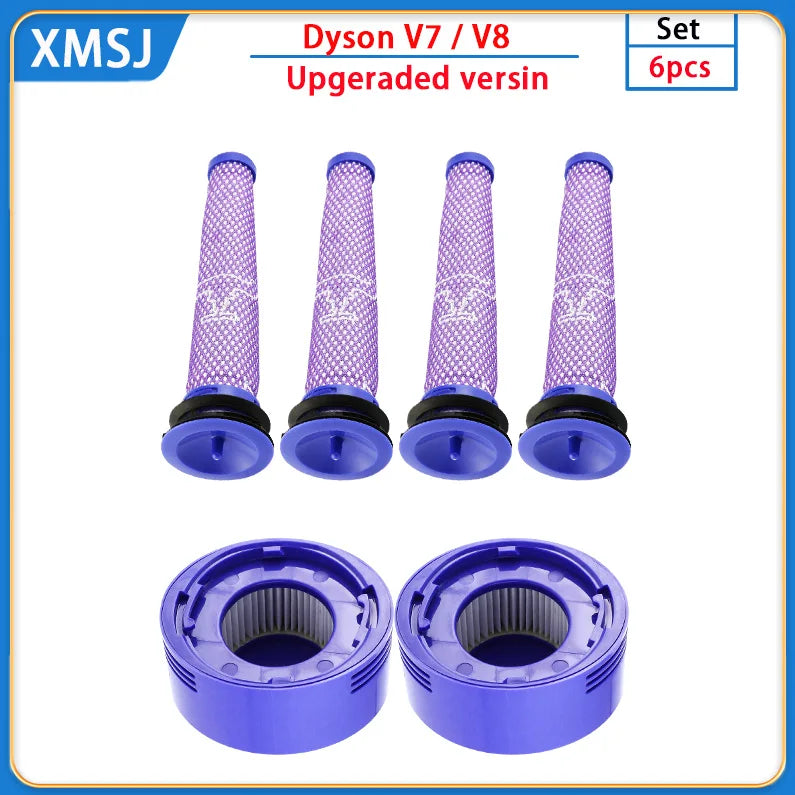 HEPA-Filter für Dyson V8 und V7 – Zubehör für kabellose Staubsauger, waschbarer Ersatzfilter und Ersatzteil. – Produktfoto