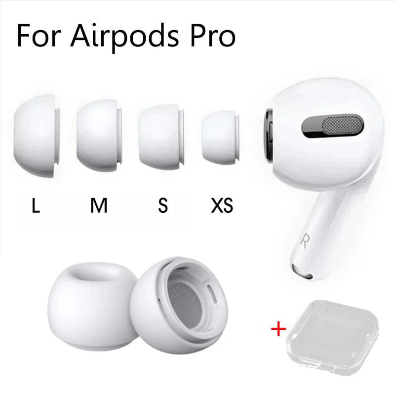 Ohrstöpsel für AirPods Pro 1/2 – Silikon-Ohrpolster mit Druckentlastungsöffnung, Ohrkappen, Polster für AirPods Pro Kopfhörer. – Produktfoto