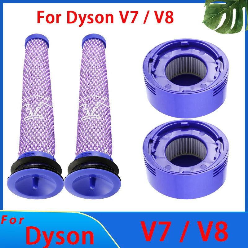 HEPA-Filter für Dyson V8 und V7 – Zubehör für kabellose Staubsauger, waschbarer Ersatzfilter und Ersatzteil. – Produktfoto