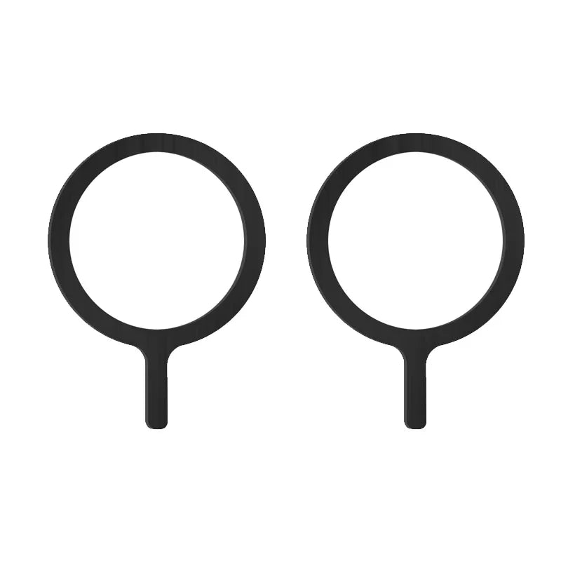 Selbstklebender Metallring / Eisenblech-Aufkleber für Apple iPhone Hüllen – MagSafe Magnetischer Lade-Ring für kabelloses Laden – Produktfoto