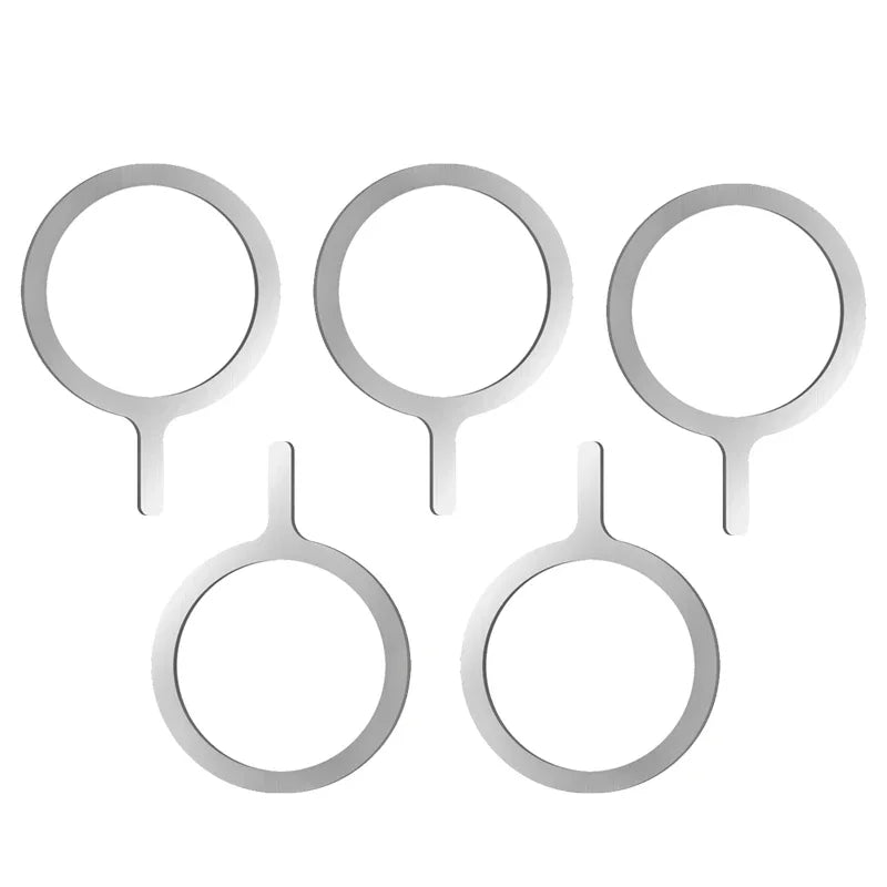 Selbstklebender Metallring / Eisenblech-Aufkleber für Apple iPhone Hüllen – MagSafe Magnetischer Lade-Ring für kabelloses Laden – Produktfoto