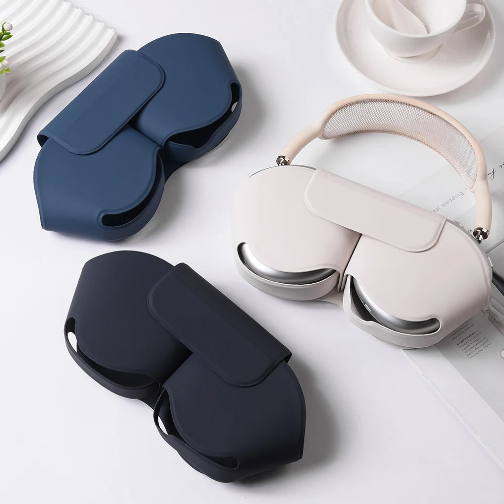 Lederhülle für AirPods Max – Kabellose Kopfhörer Schutzhülle, Soft Case & Zubehör für Apple AirPods Max – Produktfoto