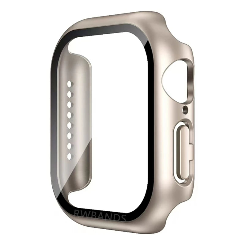 Glas-Displayschutz & Hülle für Apple Watch – Kompatibel mit Series 5–9, SE & iWatch (38–49mm) – Produktfoto