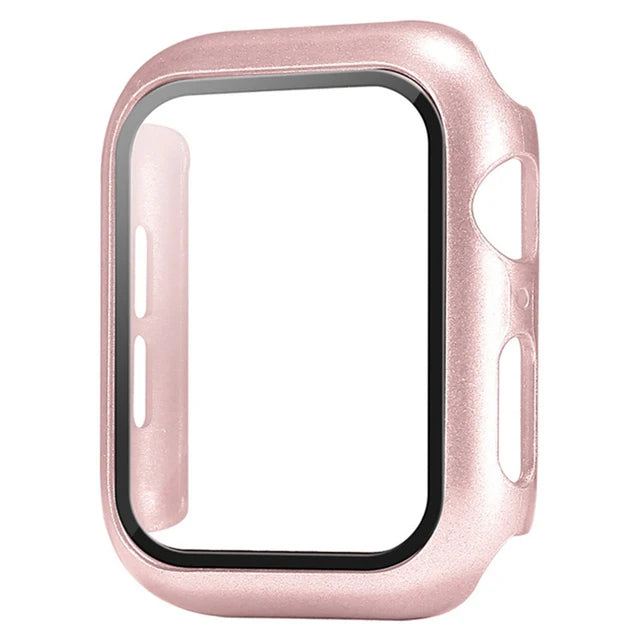 Glas-Displayschutz & Hülle für Apple Watch – Kompatibel mit Series 5–9, SE & iWatch (38–49mm) – Produktfoto