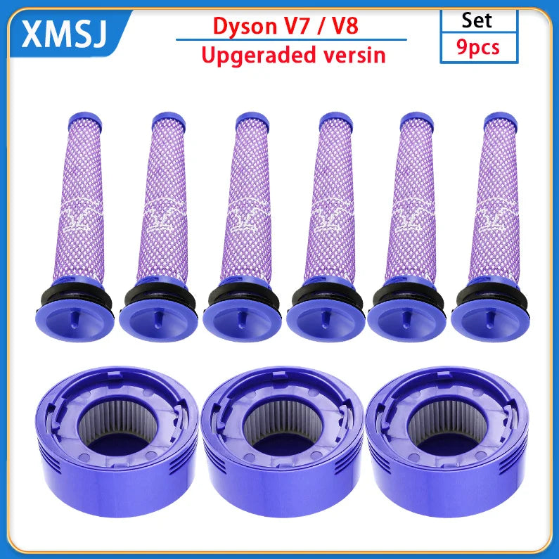 HEPA-Filter für Dyson V8 und V7 – Zubehör für kabellose Staubsauger, waschbarer Ersatzfilter und Ersatzteil. – Produktfoto