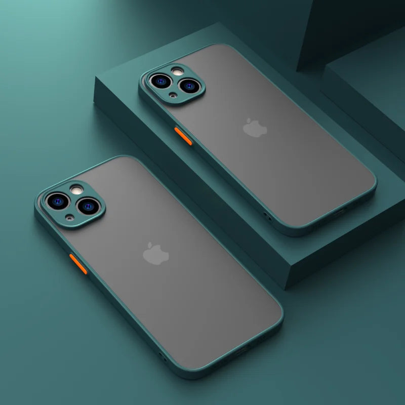 Neues Armor Bumper Stoßfestes Handyhülle für iPhone – kompatibel mit iPhone 14, 15 Pro – Silikon-Hartschale – Produktfoto