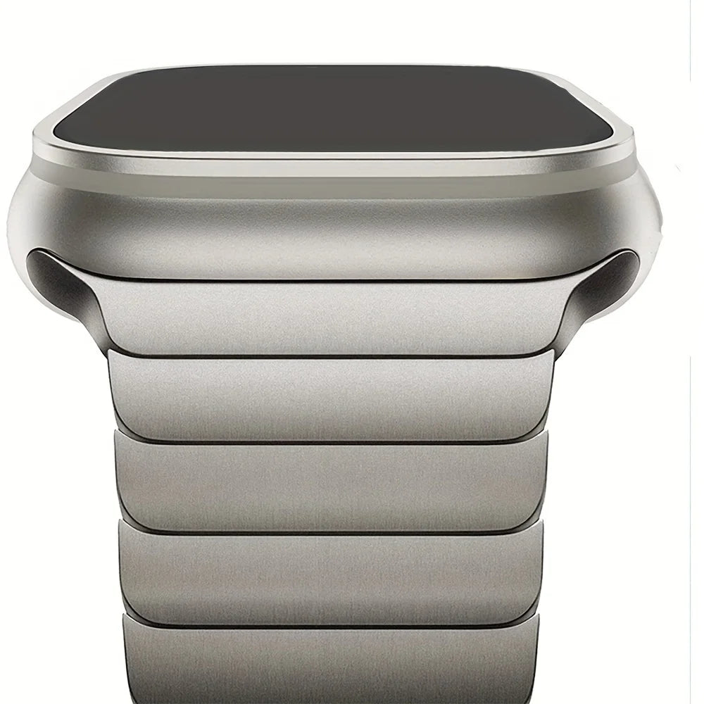 Armband für Apple Watch (40, 46, 42, 44, 45, 49 mm), Edelstahl, kompatibel mit iWatch Series 11/10/9/8/7/6/5/4, SE, 3 und Ultra – Produktfoto