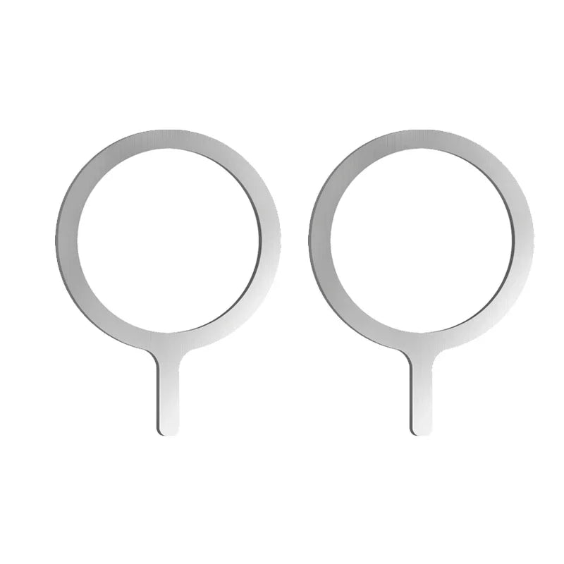 Selbstklebender Metallring / Eisenblech-Aufkleber für Apple iPhone Hüllen – MagSafe Magnetischer Lade-Ring für kabelloses Laden – Produktfoto