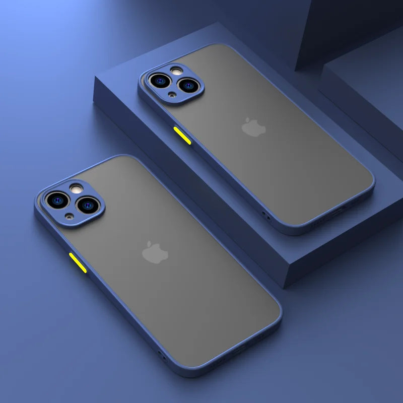 Neues Armor Bumper Stoßfestes Handyhülle für iPhone – kompatibel mit iPhone 14, 15 Pro – Silikon-Hartschale – Produktfoto