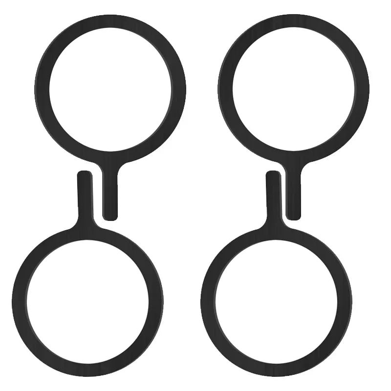 Selbstklebender Metallring / Eisenblech-Aufkleber für Apple iPhone Hüllen – MagSafe Magnetischer Lade-Ring für kabelloses Laden – Produktfoto