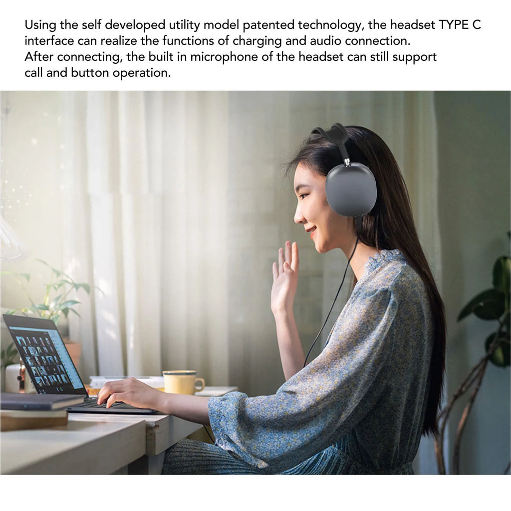 Apple kompatibler Bluetooth-Kopfhörer mit stabiler Verbindung – Produktfoto