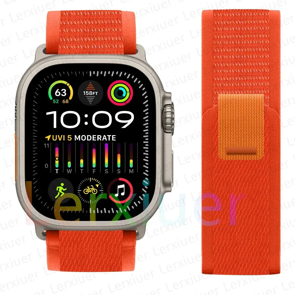 Armband für Apple Watch Ultra 2 Band 49mm 44mm 40mm 45mm 41mm 42mm 38 correa bracelet iWatch series 7 6 se 8 9 10 46mm straps – Produktfoto