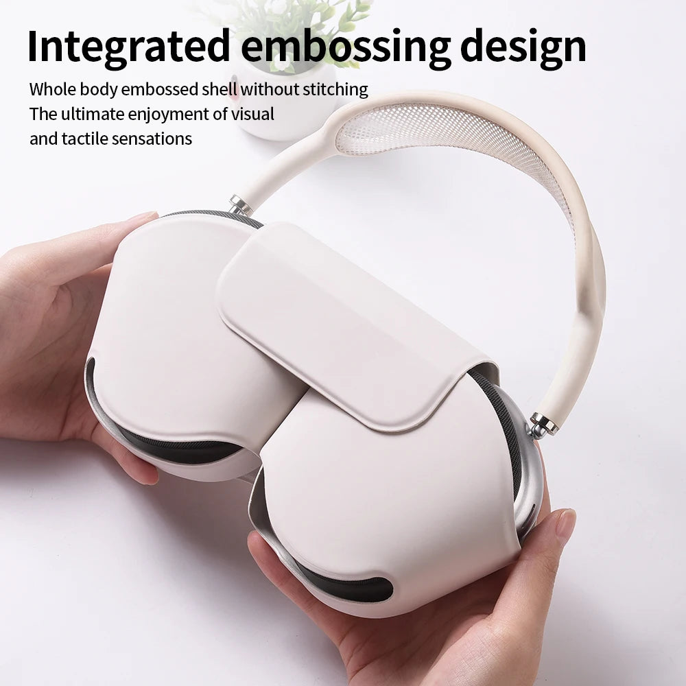 Lederhülle für AirPods Max – Kabellose Kopfhörer Schutzhülle, Soft Case & Zubehör für Apple AirPods Max – Produktfoto
