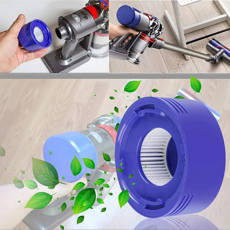 HEPA-Filter für Dyson V8 und V7 – Zubehör für kabellose Staubsauger, waschbarer Ersatzfilter und Ersatzteil. – Produktfoto