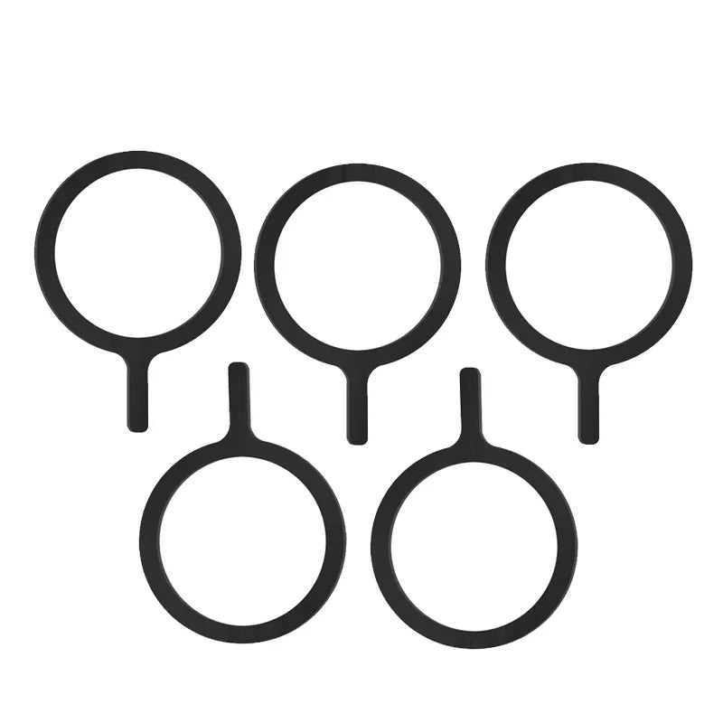 Selbstklebender Metallring / Eisenblech-Aufkleber für Apple iPhone Hüllen – MagSafe Magnetischer Lade-Ring für kabelloses Laden – Produktfoto