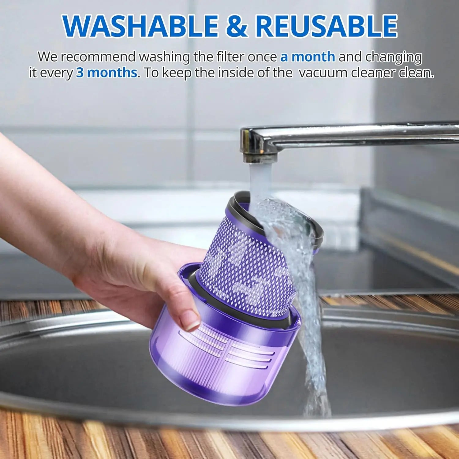 HEPA-Filter für Dyson V11 Animal, V11 Torque Drive und V15 Detect – Zubehör für Zyklon-Staubsauger, waschbarer Ersatzfilter und Ersatzteil. – Produktfoto