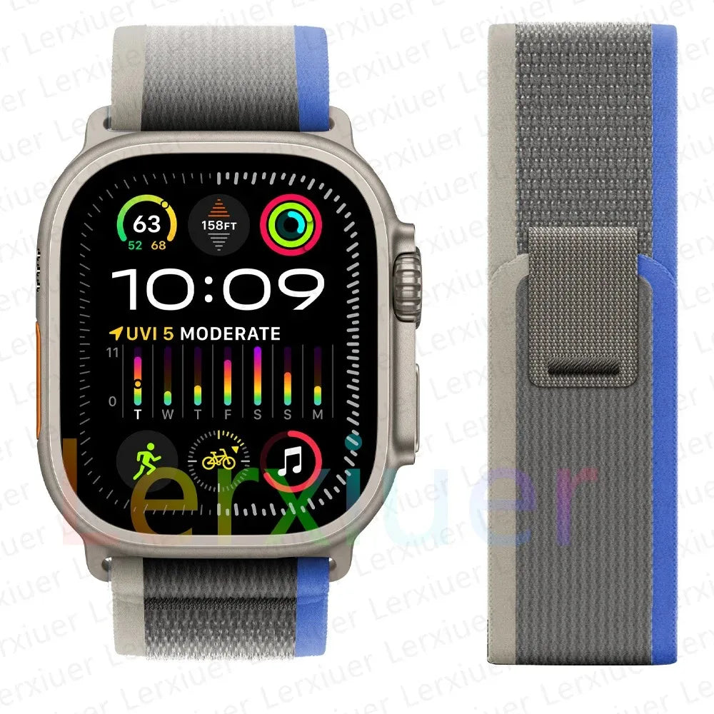 Armband für Apple Watch Ultra 2 Band 49mm 44mm 40mm 45mm 41mm 42mm 38 correa bracelet iWatch series 7 6 se 8 9 10 46mm straps – Produktfoto